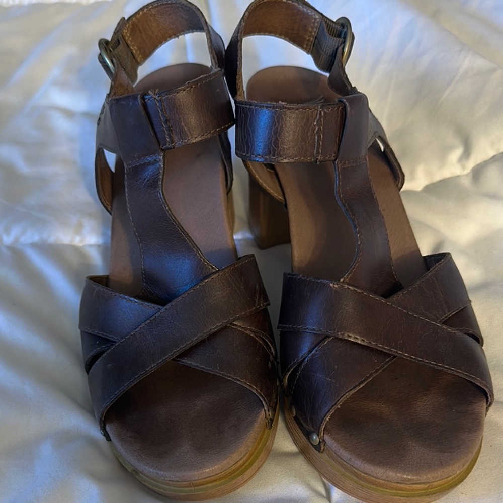 Dansko Brown Leather Sandals